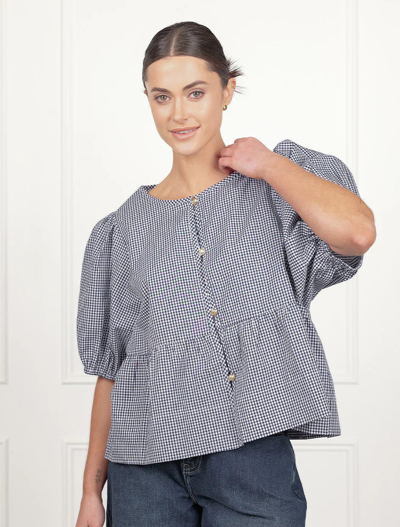 NADIA GINGHAM TOP