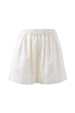 MILA SHORT WHITE BRODERIE