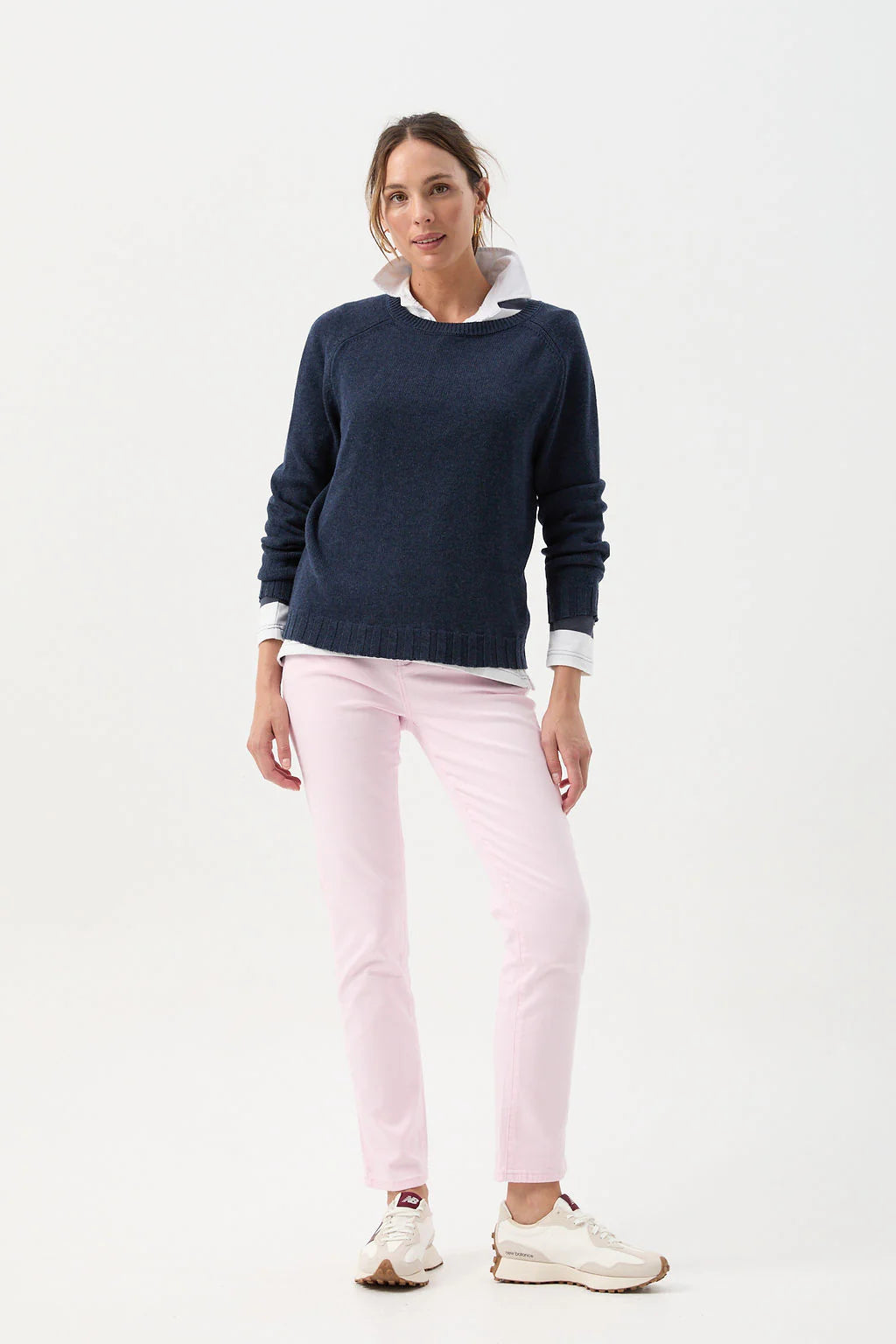 MERINO/COTTON RAGLAN JUMPER