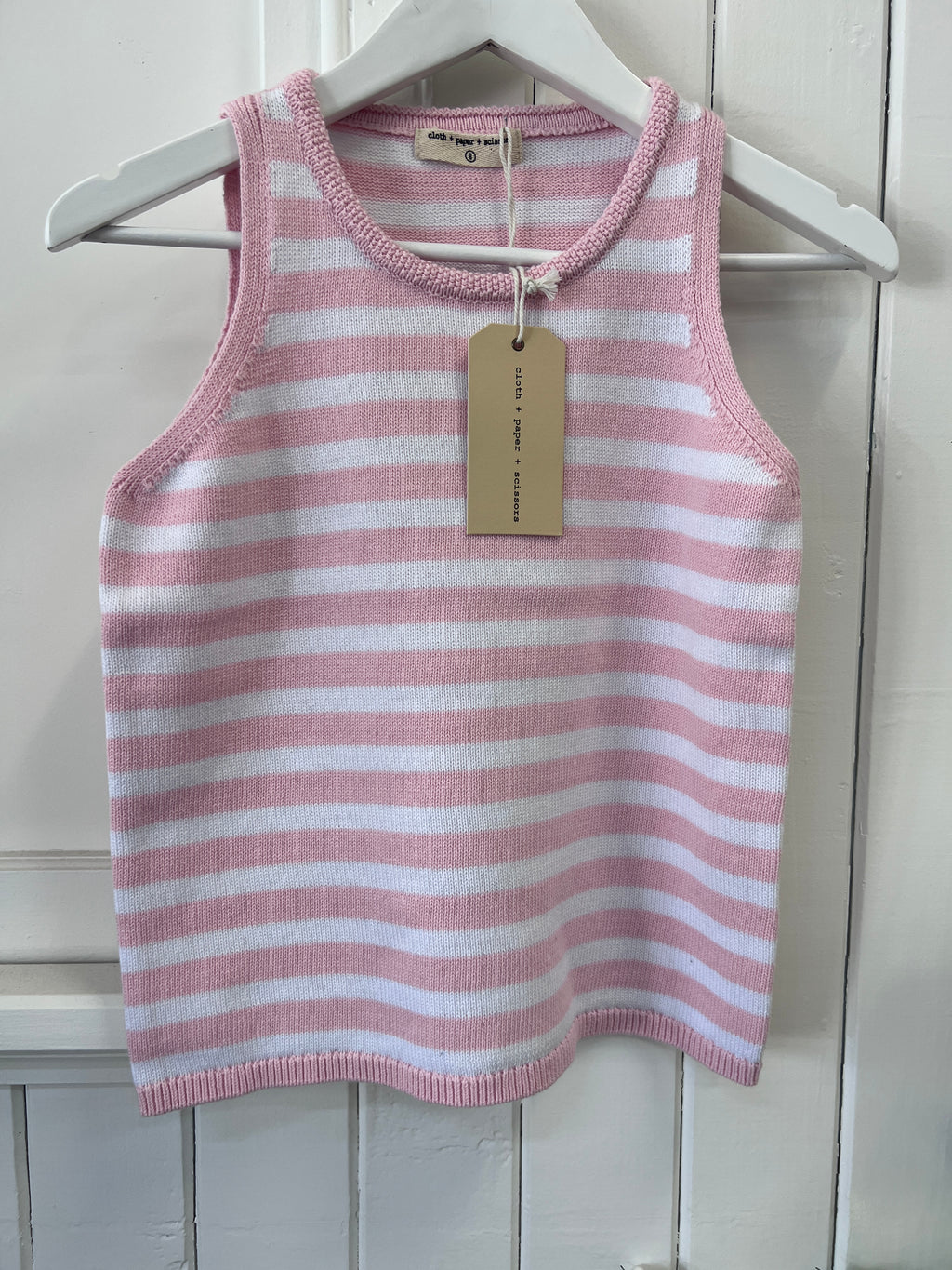 COTTON STRIPE SINGLET