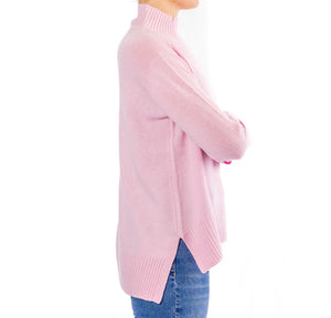 POLO NECK JUMPER- PINK