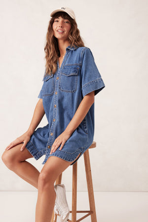 RELAXED SHIRT DRESS
