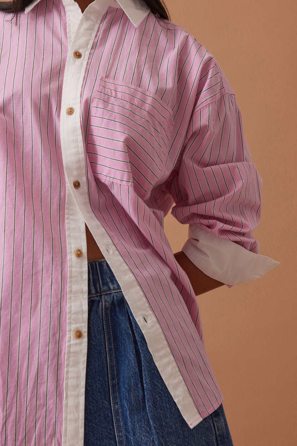 PETA OVERSIZED SHIRT- PINK