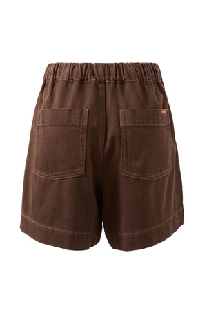 DARCY RELAXED SHORTS-CHOC