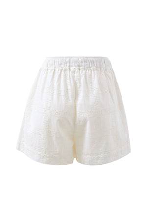 MILA SHORT WHITE BRODERIE
