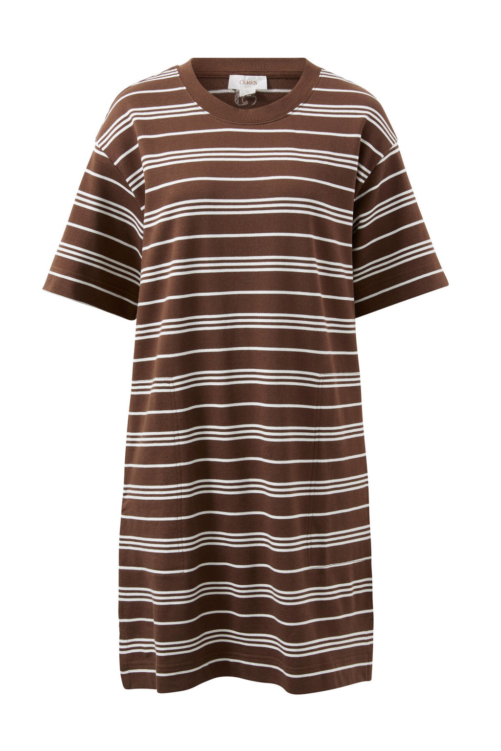 CLEO MINI TERRY DRESS- CHOC