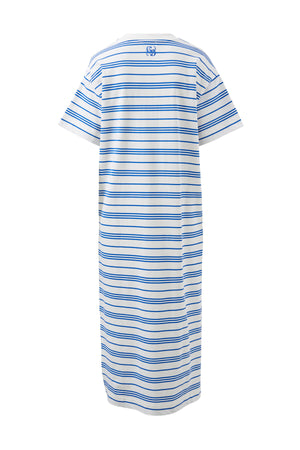 CHARLOTTE MIDI TERRY DRESS- AZURE
