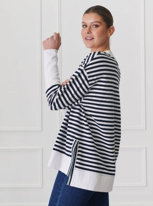 CLAUDIA STRIPE SWEATSHIRT