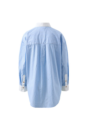 PETA OVERSIZED SHIRT- POWDER BLUE