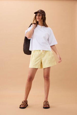 DARCY RELAXED SHORT- PINK OR YELLOW