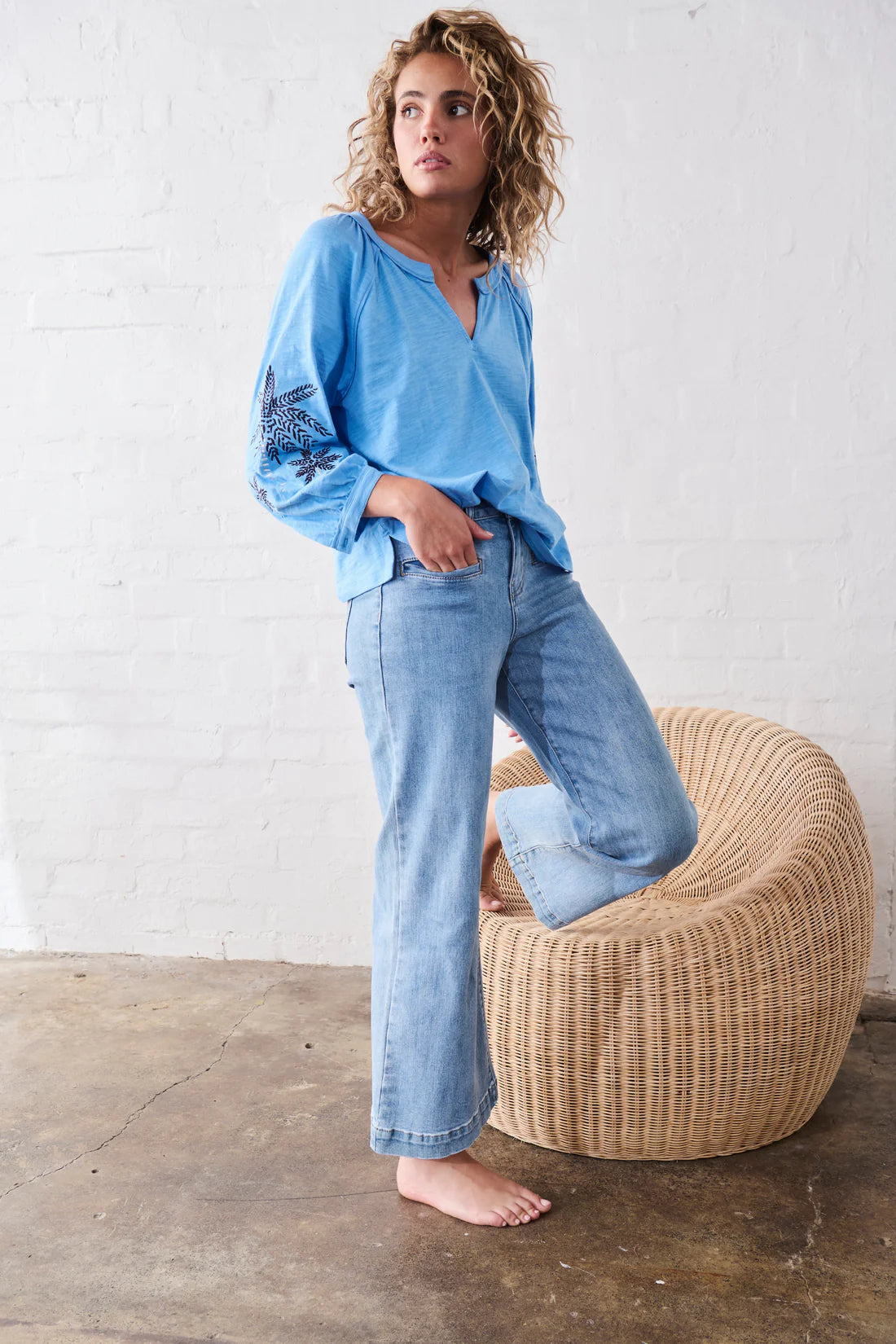 FREYA JEAN- 70s BLUE