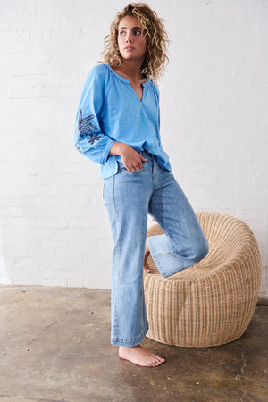 FREYA JEAN- 70s BLUE