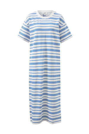 CHARLOTTE MIDI TERRY DRESS- AZURE