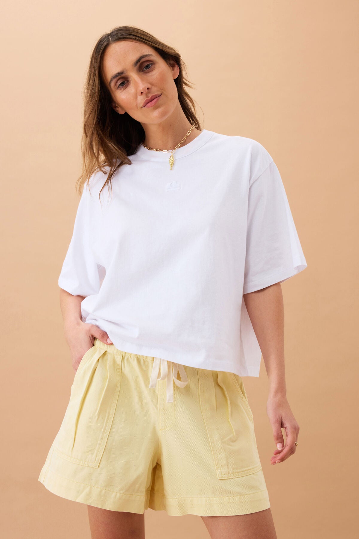 DARCY RELAXED SHORT- PINK OR YELLOW