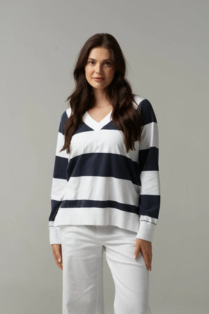 RUGBY COTTON V NECK