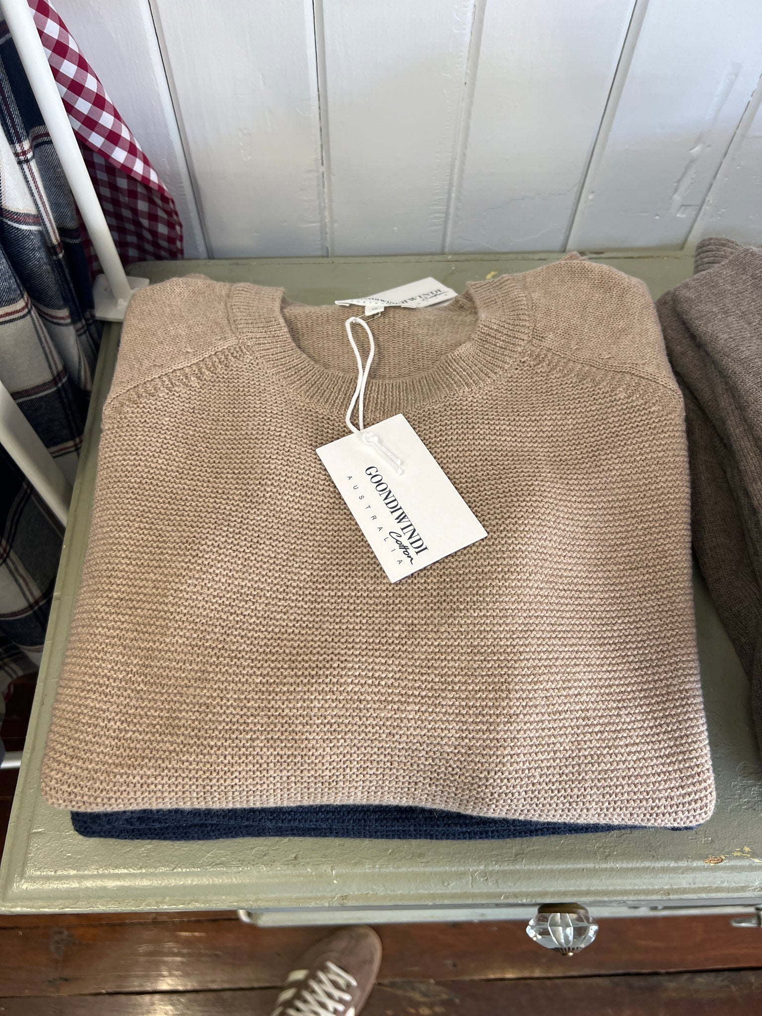 MERINO/COTTON RAGLAN JUMPER