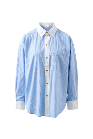 PETA OVERSIZED SHIRT- POWDER BLUE