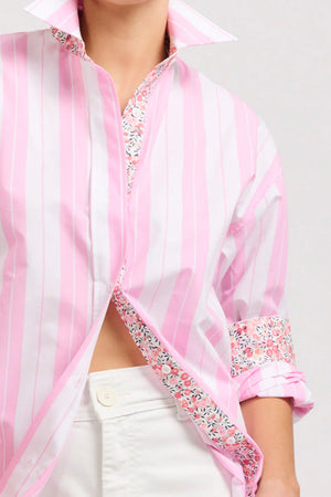 BOYFRIEND OVERSIZED SHIRT- BLUE OR PINK