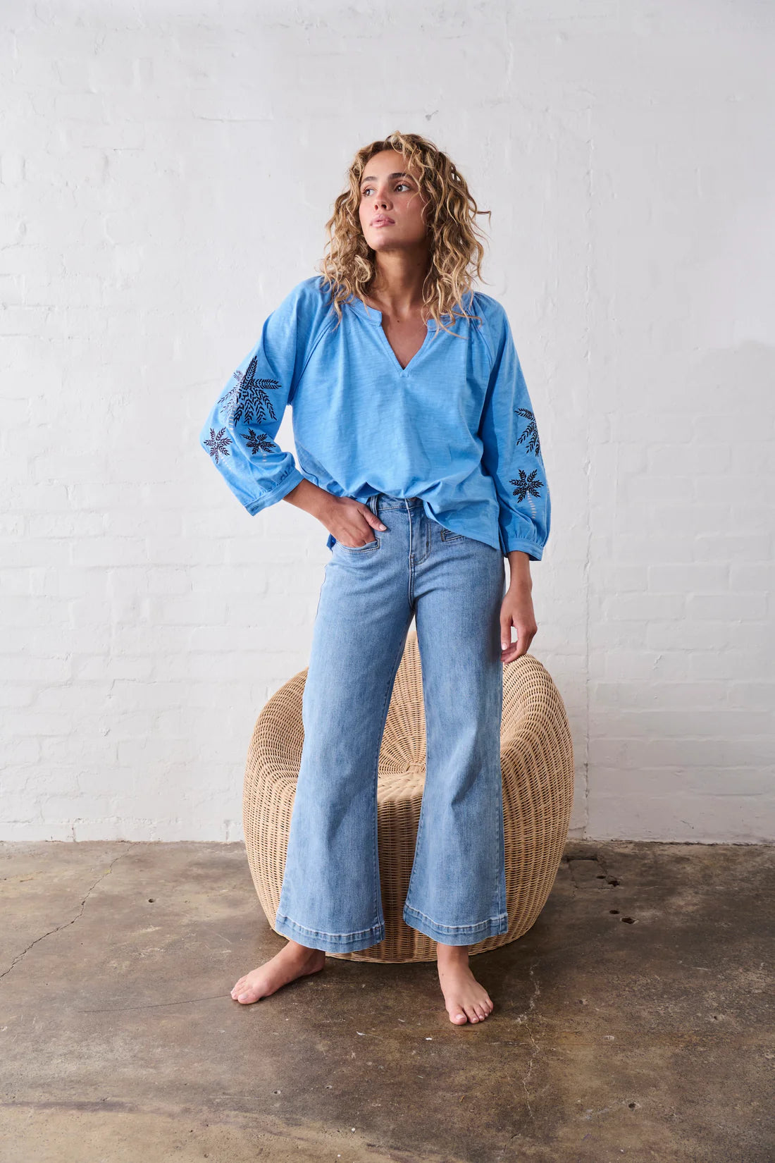 FREYA JEAN- 70s BLUE