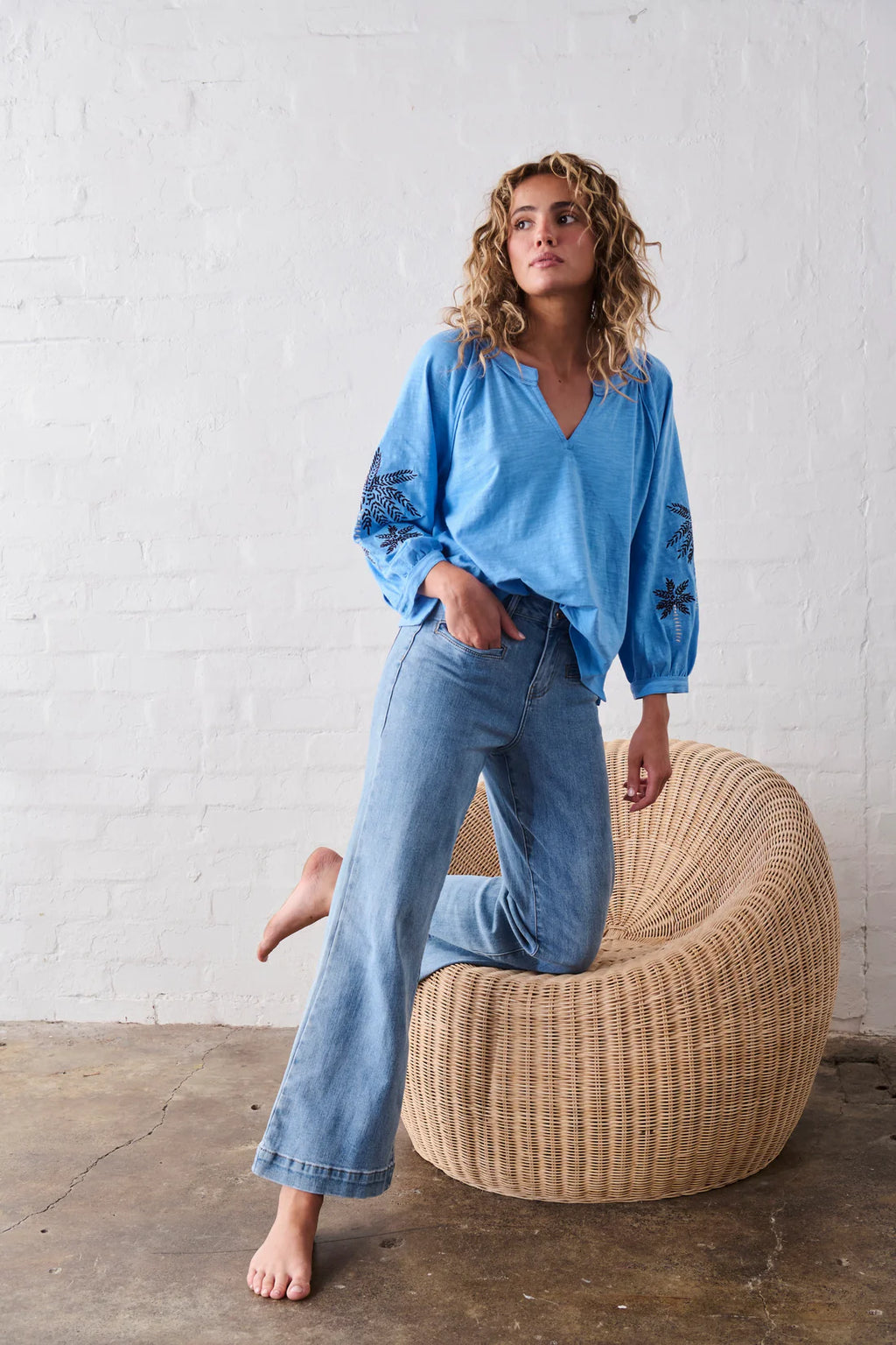 FREYA JEAN- 70s BLUE