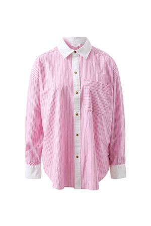 PETA OVERSIZED SHIRT- PINK