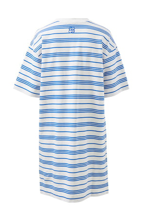 CLEO MINI TERRY DRESS- AZURE