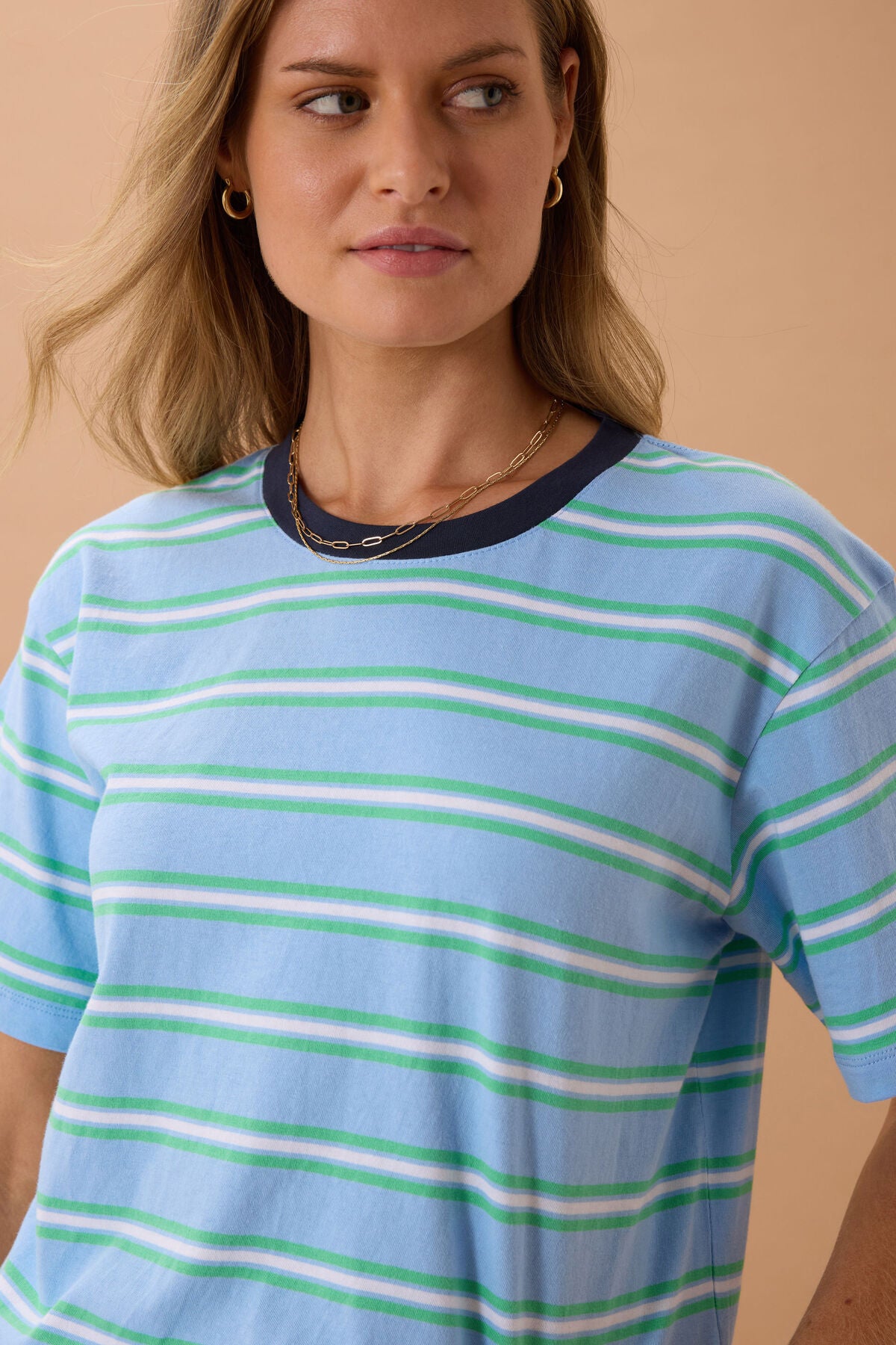 STEVIE SLOUCHY T- ZESTY STRIPE