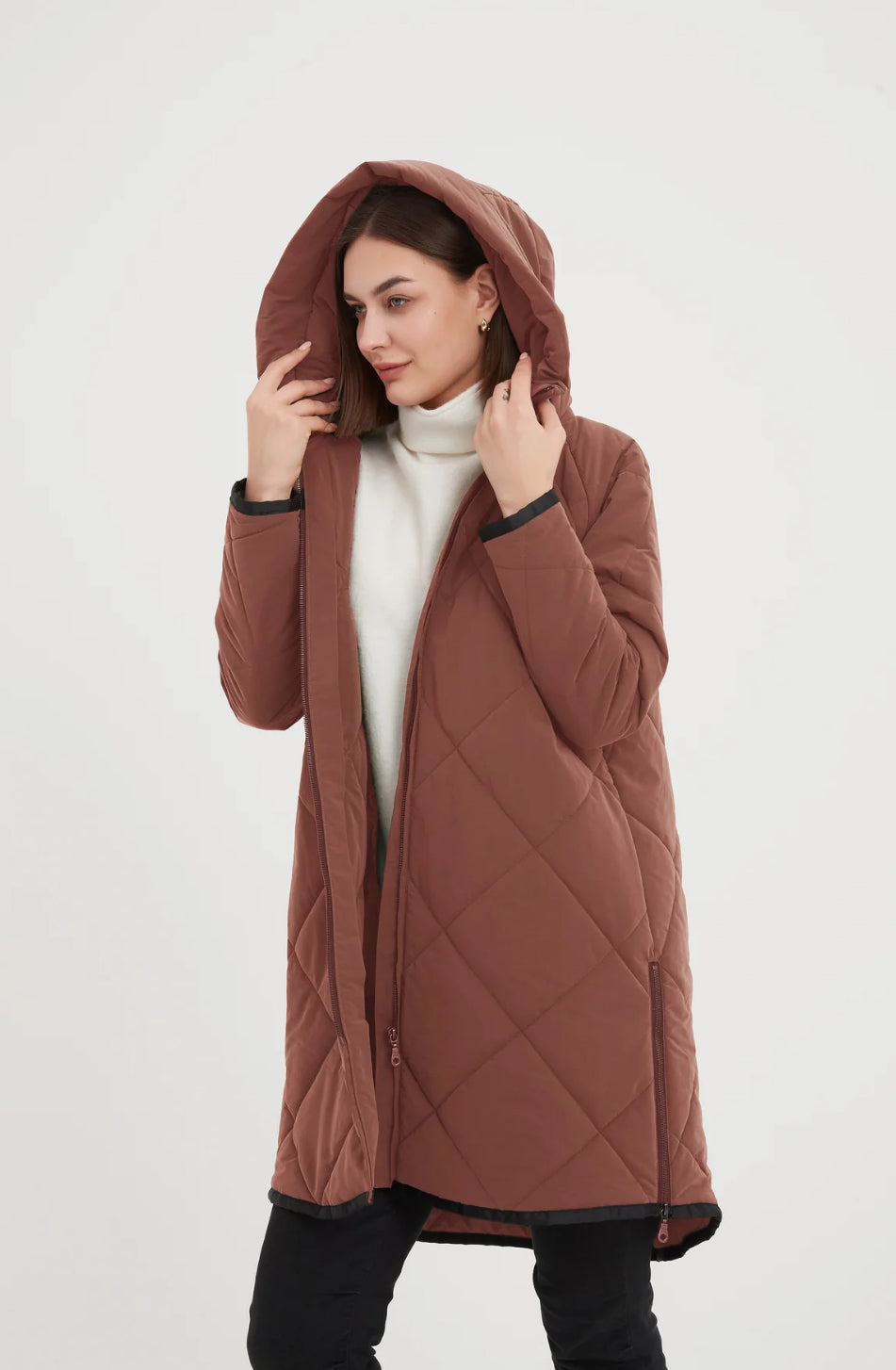 ZIP HEM WINTER COAT