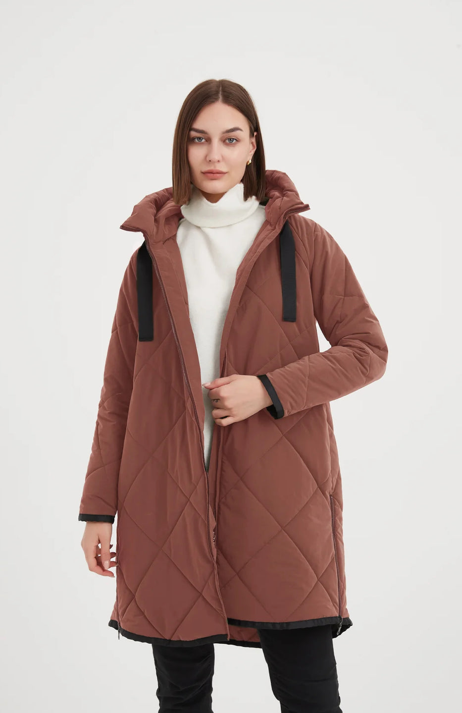 ZIP HEM WINTER COAT