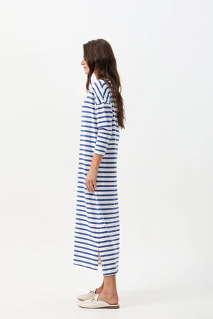 STRIPE LONG SLEEVE DRESS