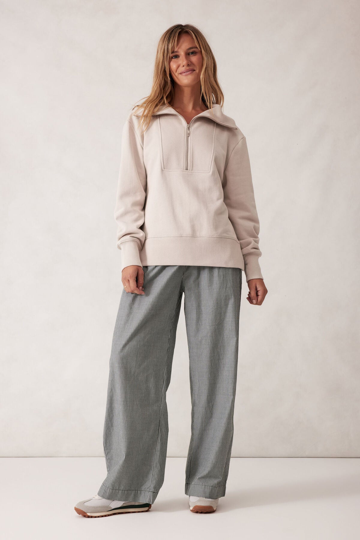 ISABELLA HALF ZIP SWEAT