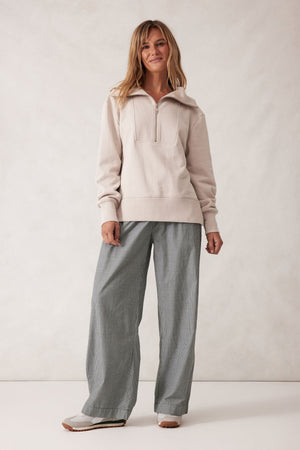 ISABELLA HALF ZIP SWEAT