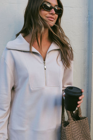 ISABELLA HALF ZIP SWEAT
