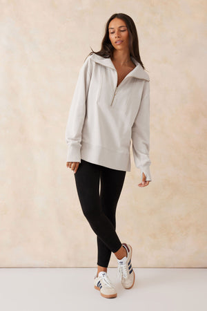 ISABELLA HALF ZIP SWEAT