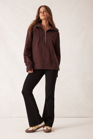 ISABELLA HALF ZIP SWEAT