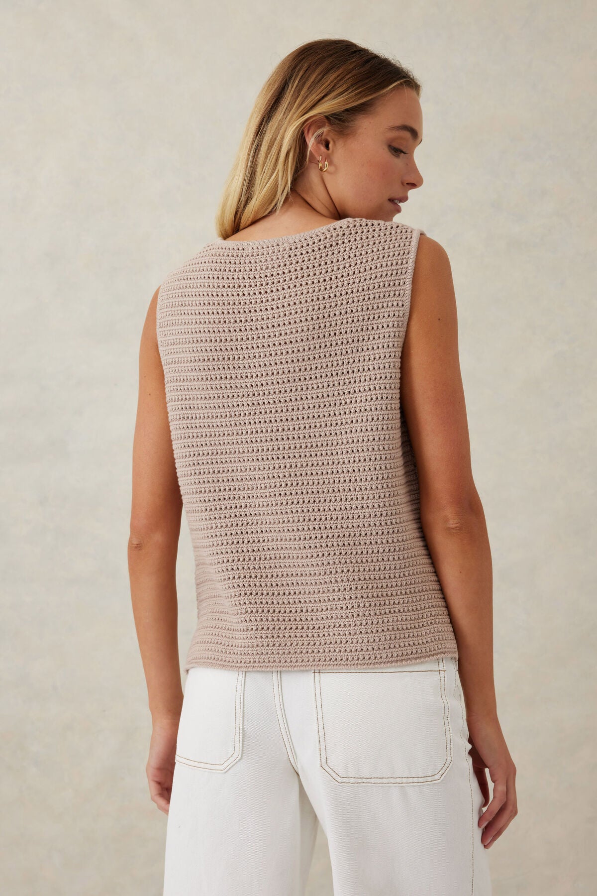 MESH KNIT TANK