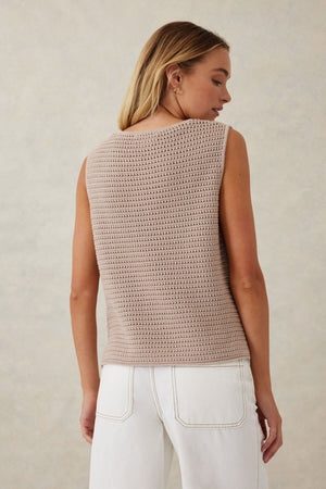 MESH KNIT TANK