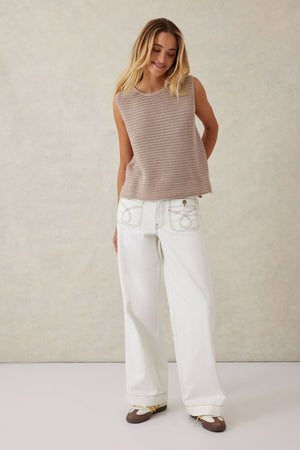 MESH KNIT TANK