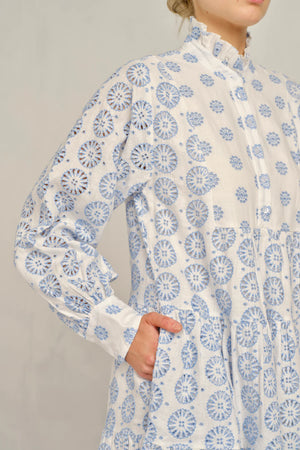 STELLA LINEN BROIDERY DRESS