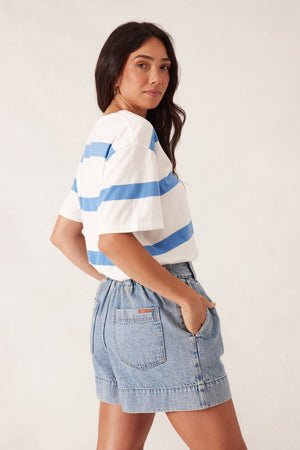 SLOUCHY SPLIT HEM TEE