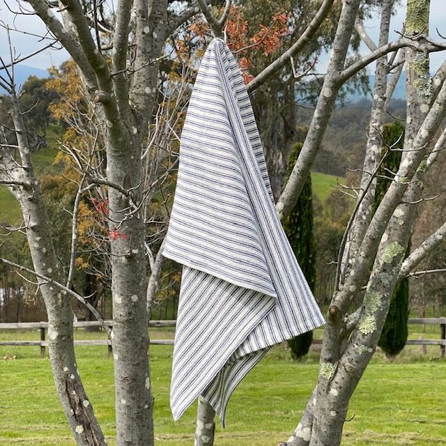 TICKING TEA TOWEL