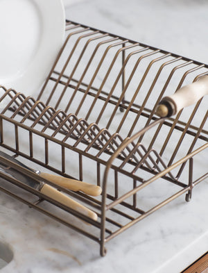 BROMPTON DISH RACK - ANTIQUE BRASS
