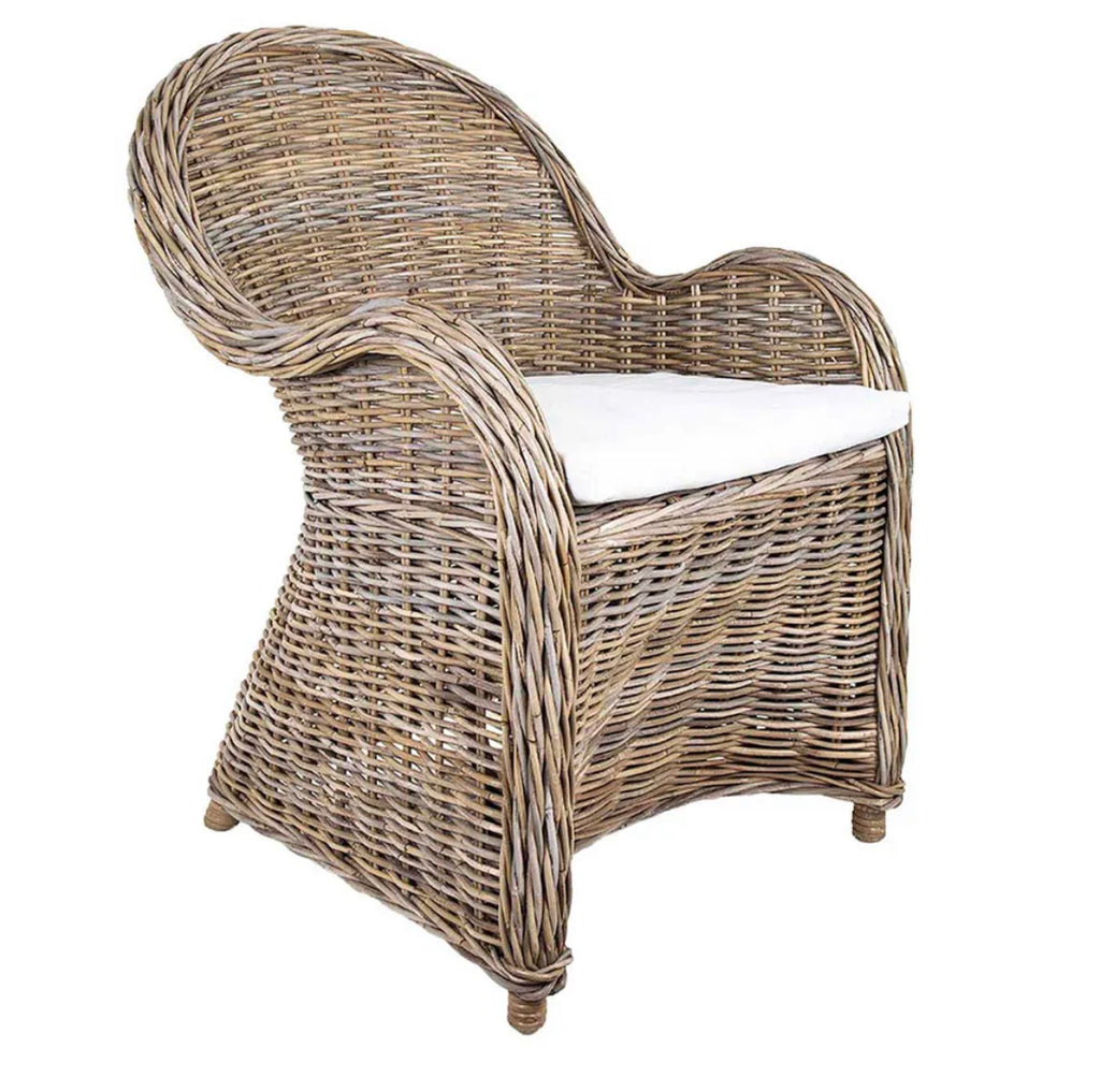 WICKER CHAIR WITH CUSHION