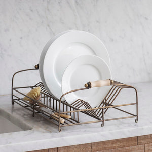 BROMPTON DISH RACK - ANTIQUE BRASS
